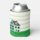 Vastgoed Marketing Open Huis Custom Groen Blikjeskoeler (Blikje Voorkant)