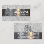 Vastgoed | Metaalborstel Visitekaartje (Voorkant / Achterkant)