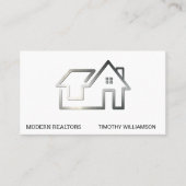 Vastgoed Modern Stijlvol Logo Visitekaartje (Voorkant)