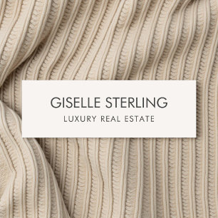 Vastgoed Neutraal Beige Luxe Naamplaatje