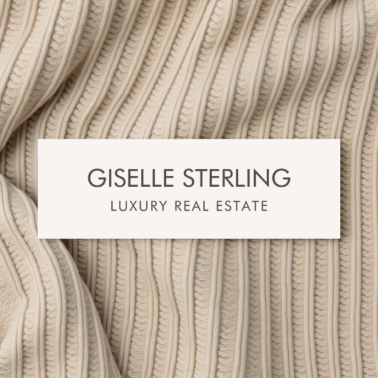 Vastgoed Neutraal Beige Luxe Naamplaatje