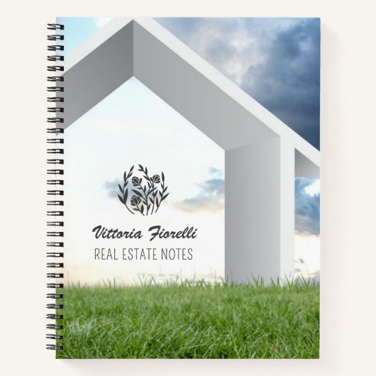 Vastgoed Notities en Schetsboek Aangepaste Notitie Notitieboek (Voorkant)