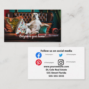 Vastgoed op de referentiekaart van de omheining visitekaartje