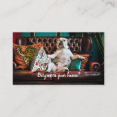 Vastgoed op de referentiekaart van de omheining visitekaartje (Voorkant)