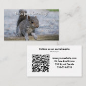 Vastgoed op de referentiekaart van de omheining visitekaartje (Voorkant / Achterkant)