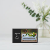 Vastgoed op de referentiekaart van de omheining visitekaartje (Staand voorkant)