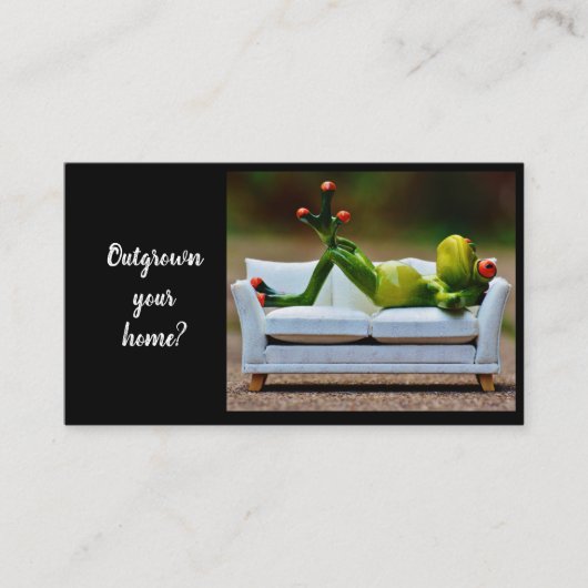 Vastgoed op de referentiekaart van de omheining visitekaartje (Voorkant)