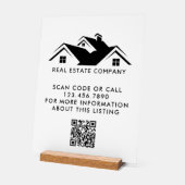 Vastgoed Open Huis Logo Aangepaste QR-code Acryl Bord (Hoek)