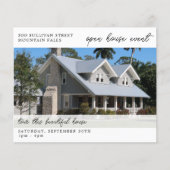 Vastgoed Open Huis nodigt foto's QR Code uit Flyer (Voorkant)