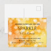Vastgoed Open Huis Sparkle Pop door Postcard Briefkaart (Voorkant / Achterkant)