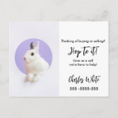 Vastgoed Pasen verwijzingen Aankondiging (Achterkant)