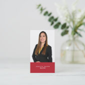 Vastgoed rode bar visitekaartje (Staand voorkant)