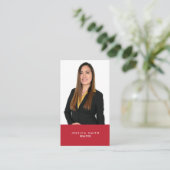 Vastgoed rode bar visitekaartje (Staand voorkant)