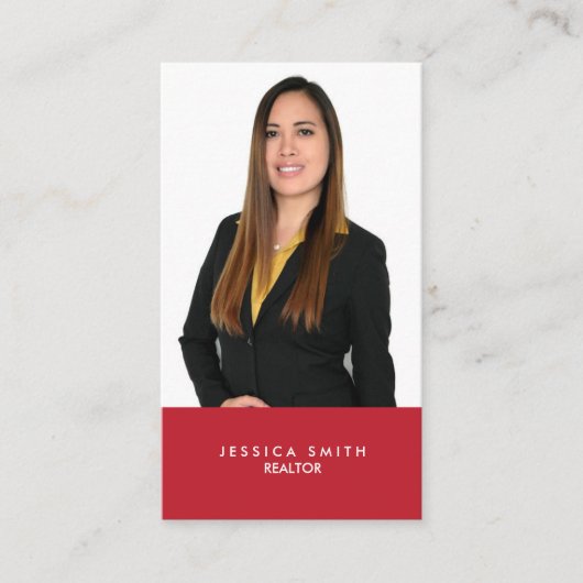 Vastgoed rode bar visitekaartje (Voorkant)