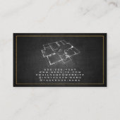 Vastgoed | Sleutels huis en bouwtekeningen Visitekaartje (Achterkant)