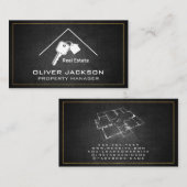 Vastgoed | Sleutels huis en bouwtekeningen Visitekaartje (Voorkant / Achterkant)