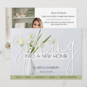 Vastgoed Spring Farming Realtor Briefkaart (Voorkant / Achterkant)