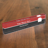 Vastgoed Titel Bedrijf Sluitende Agent Naambordje (Zijkant)