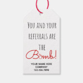 Vastgoed Uw verwijzingen zijn de bom Cadeaulabel (Voorkant)