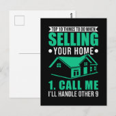 Vastgoed van makelaar onroerend goed Funny Real Es Briefkaart (Voorkant / Achterkant)