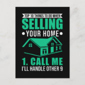 Vastgoed van makelaar onroerend goed Funny Real Es Briefkaart (Voorkant)