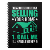 Vastgoed van makelaar onroerend goed Funny Real Es Notitieboek (Voorkant)