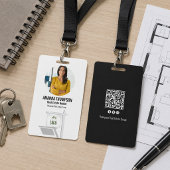 Vastgoed Voeg uw logo foto QR-code toe Badge