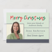 Vastgoed Vrolijk Kerstfeest 🏡 Persoonlijke Groet Feestdagenkaart (Voorkant)