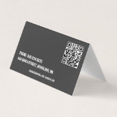 🏘️Vastgoed Wij kopen Huizen QR Gevouwen Visitekaartje (Achterkant)