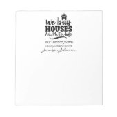 Vastgoed Wij kopen Huizen Vastgoed Notitieblok (Voorkant)