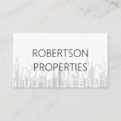 Vastgoedachtergrond | Skyline Visitekaartje (Voorkant)