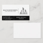 Vastgoedagentschap | Bedrijfsbeheer van onroerend  Visitekaartje (Voorkant / Achterkant)