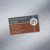 Vastgoedagentschap | Beroepsbeoefenaars Visitekaartje Magneet (Voorbeeld)