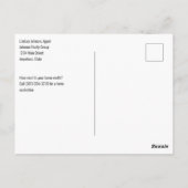 Vastgoedagentschap Direct Mail Modern Saliegroen Briefkaart (Achterkant)