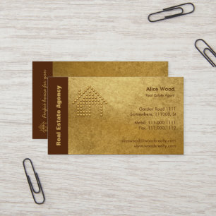 Vastgoedagentschap   Golden Visitekaartje