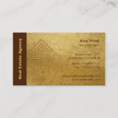Vastgoedagentschap | Golden Visitekaartje (Voorkant)
