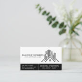 Vastgoedagentschap | Visitekaartje van gebouwen (Staand voorkant)