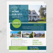 Vastgoedbedrijf Flyer Sjabloon (Voorkant / Achterkant)