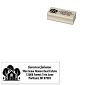 Vastgoedbedrijf Forest House Retouradres Rubberstempel (Gestempeld)