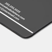 Vastgoedbedrijf gepersonaliseerde grijze makelaar bureaumat (Hoek)