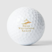 Vastgoedbedrijf Gold House Custom Realtor Golfballen (Voorkant)