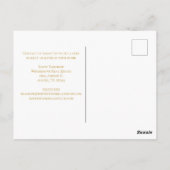 Vastgoedbedrijf Gold House Logo Custom Realtor Briefkaart (Achterkant)