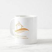 Vastgoedbedrijf Gold House Logo Custom Realtor Koffiemok (Voorkant links)