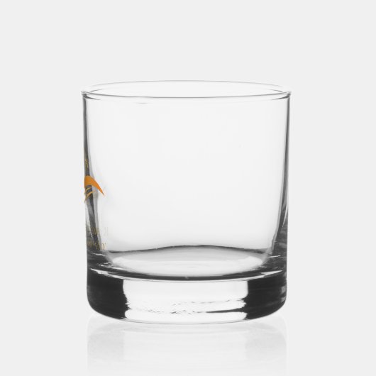 Vastgoedbedrijf Gold House Logo Custom Realtor Whisky Glas (Links)