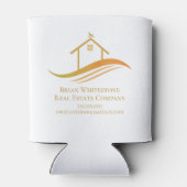 Vastgoedbedrijf Gold House Logo Marketing Blikjeskoeler (Achterkant)