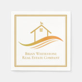 Vastgoedbedrijf Gold Open House  Servet (Voorkant)