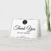 Vastgoedbedrijf Logo Custom Realtor Bedankkaart (Voorkant)