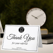 Vastgoedbedrijf Logo Custom Realtor Bedankkaart