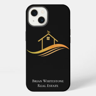 Vastgoedbedrijf Modern Chic Goud Zwart Makelaar iPhone 13 Hoesje