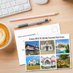 Vastgoedbedrijf verkocht Huis Foto's Marketing Briefkaart<br><div class="desc">Laat je verkochte aanbiedingen zien in een huisfotocollage op dit moderne marketing briefkaart en stuur ze naar potentiële klanten in je vastgoedgebied. Pas aan met de naam van uw vastgoedbedrijf en de contactgegevens op de achterkant. Trek nieuwe klanten aan door thuisfoto's te tonen van de huizen die u dit jaar...</div>